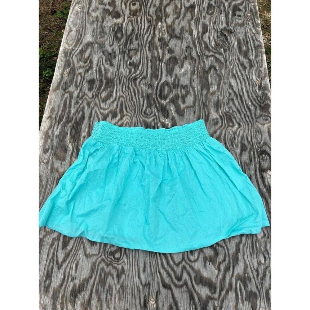 2bamboo blue skirt size large Y2k spring short summer